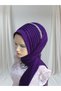 Accessories Included: Purple Color Flexible Fabric, Single-Piece Ready-Made Veil, Ready-Made Shawl, Ready-Made Turban - 4