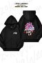 Unisex Stranger Things Friends Dont Lie Printed Oversized Back Printed Zip Hooded Cardigan