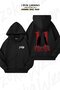 Unisex Eleven V2 Stranger Things Printed Oversized Back Printed Zip Hooded Cardigan