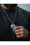 3 Pieces Men's Necklace with Wolf Hook and Vegvisir Figure Men's Necklace Gift Necklace - 2