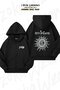 Unisex Alice in Chains 2 Printed Oversized Back Printed Zip Hooded Cardigan