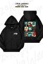 Unisex Fantasy Final Printed Oversized Back Printed Zippered Hooded Cardigan