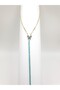 𐦍𐦍 Turquoise Stone Y Necklace with Butterfly Detail 𐦍𐦍 - 4