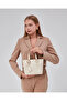 Baguette with Brown Belt Detail - Burgundy Medium Size Patent Leather Women's Shoulder & Handbag - 7