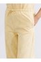 Özmarka New Season Elastic Waist Patterned Wide Leg Women's Trousers - 4