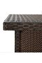 Corner Bar Table Brown 100x50x105 cm Poly Rattan - 6