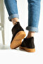 Brown Suede Lace-Up Boots (Anti-Slip) - 8