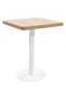 Bistro Table Light Brown 60X60 cm MDF