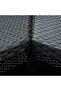 Corner Bar Table Black 100x50x105 cm Poly Rattan - 5