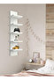 5-Tier Wall Shelf, Vertical Floating Pillar Shelf, Space Saving Multi Functional Storage Organizer - 4