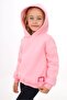 Pink Girl's Oversized Hooded Off-Shoulder Printed Sweatshirt - 3 Thread Ruched - 5