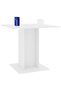 Dining Table White 80x80x75 cm Engineered Wood - 4