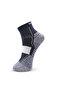 Men's Sneaker Half-Terry Low-Cut Socks 3 Pairs – Light Gray, Dark Gray, Blue - 2