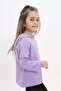 Lila Girl's Relax Fit Hooded Off Shoulder Printed Sweatshirt - 2 Thread - 2
