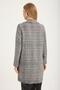 Long Houndstooth Patterned 2 Jacket - 5
