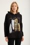 Gilded Panel Patterned Sweatshirt