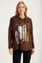 Gilded Panel Patterned Sweatshirt