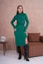 Women's Mock Neck Crop Sweater-Elastic Waist Skirt Double Knitwear Set - 6