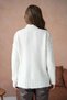 Women's Mock Neck Embroidery Detail Slit Knitwear Sweater - 6