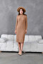 Women's Turtleneck Knit Detail Winter Knit Kelbise
