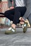 Wg011 Men's Casual Lace-Up Suede Sports Sneaker Shoes Sht - Khaki/White - 2