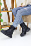 Women's Lace-Up Zippered Buckle Thick Sole Boots Winter Waterproof 510 - 3