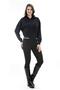Hooded Sweatshirt with Waist Detail (B20-16790) - 5