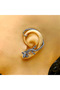 Ear Cuff Lizard Design Nail Model S+ Quality 316L Stainless Steel Non-Tarnish Earring Single Piece - 6
