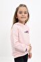 Powder Girls' Relax Fit Hooded Off Shoulder Printed Sweatshirt - 2 Thread - 2