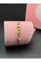 Silver Color Adjustable Sparkling Triple Round Stone Bulk Chain Bracelet, Zircon Stone Bracelet - 2