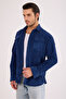 Men's Regular Fit Corded Fabric Thick Velvet Lumberjack Shirt Jacket - 2