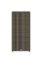 Garden Storage Cabinet Grey 50x55x115 cm Poly Rattan - 7