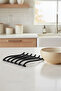Tekno Tel Mg-304 Black Kitchen Coaster Trivet |   Heat Resistant, Modern Design - 2