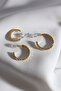 Women's 3-Piece Gold Hoop Earrings Set - 2