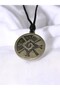 Hunab Ku Universal Balance Necklace – Handmade Antique Silver Zamak - Adjustable Black Cord