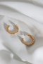 Vintage Gold Hoop Earrings - 2