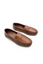 Inside Out Genuine Soft Leather Women's Tan Color Loafer Shoes - 3