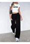 3-Piece Winter Black Gray Navy Wide-Leg Winter Sweatpants Set Plus Size Comfortable Fabric - 2