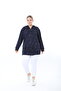 Women Stretch Fabric Hooded Plus Size Cardigan - 6