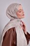 Mink geometric pattern jacquard shawl