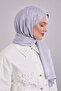 Silver geometric pattern jacquard shawl - 2