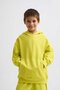 Organic Hooded Long Sleeve Boy Sweatshirt - Yellow - 3