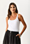 Women's Marci Slim Fit Tank Top - White - 3