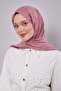 Powder Geometric Pattern Jacquard Shawl - 2