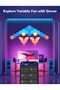 Glide Hexa Panels Smart Hexagon LED Wall Lights Wi‑Fi RGBIC, 10-Pack - 6