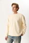 Men's Benedict Stitch Detailed Sweatshirt 100% Cotton - Bone - 7