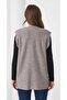 Women's Mother Plus Size Corded Fabric Wool Knitwear Vest - 3