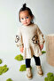 2917-48-Bej Dress 1/3 Year Old - 3