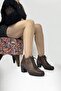 Genuine Leather Women's Daily Heeled Boots Dc2625