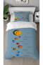 Planet Names Space Sun Patterned Digital B Printed Special Design Stylish Children's Duvet Cover Set Without Sheets